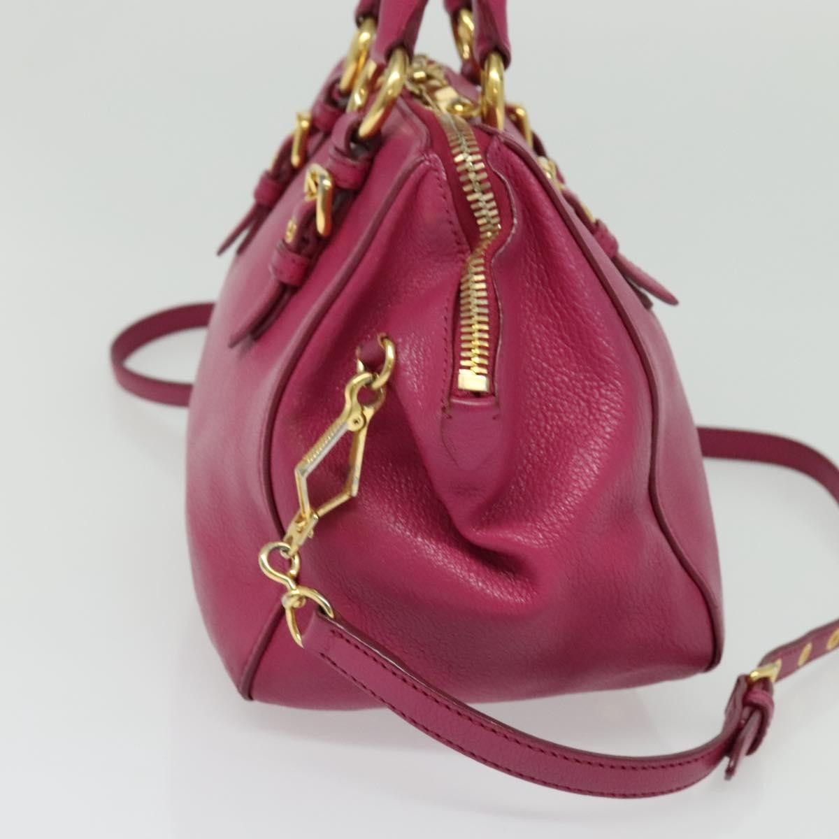 Miu Miu Miu Miu Madras Bowler Bag Leather Size ONE SIZE - 3 Thumbnail