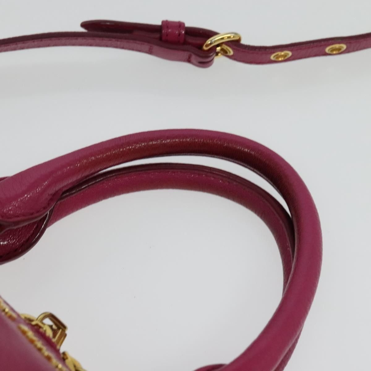 Miu Miu Miu Miu Madras Bowler Bag Leather Size ONE SIZE - 17 Thumbnail