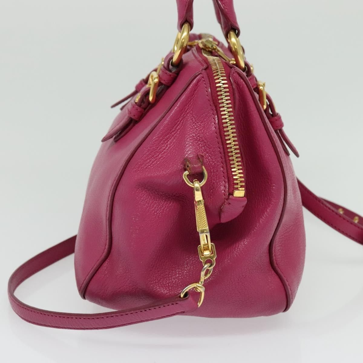 Miu Miu Miu Miu Madras Bowler Bag Leather Size ONE SIZE - 4 Thumbnail