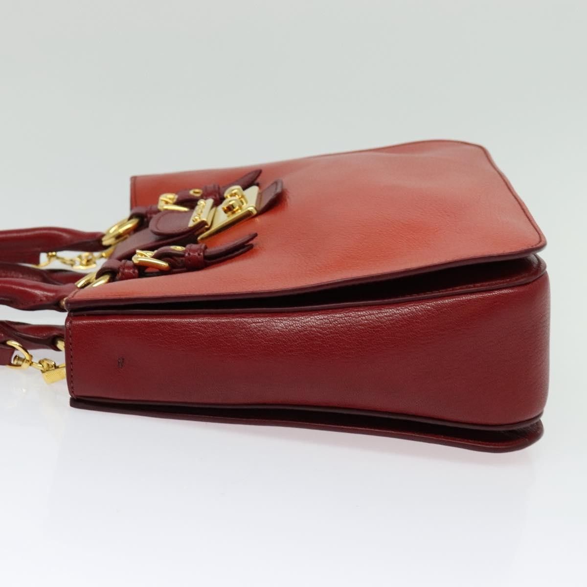 Miu Miu Miu Miu Madras Convertible Lock Tote Leather Size ONE SIZE - 3 Thumbnail