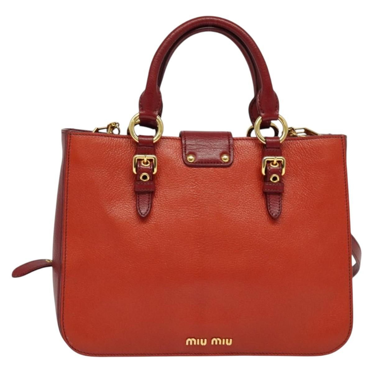 Miu Miu Miu Miu Madras Convertible Lock Tote Leather Size ONE SIZE - 2 Thumbnail