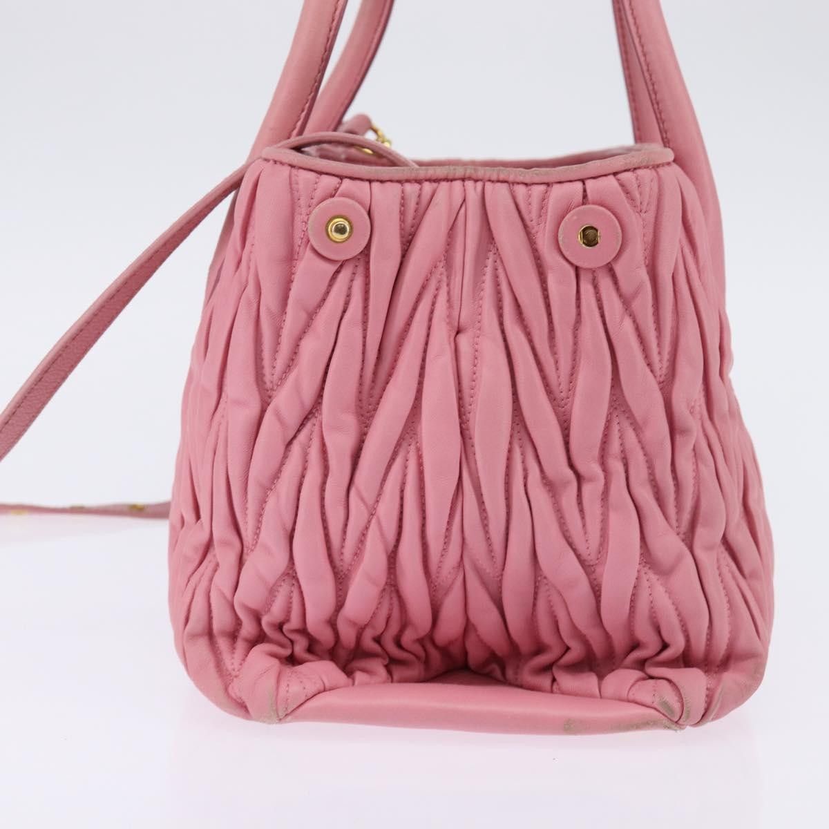 Miu Miu Miu Miu Side Zip Convertible Tote Matelasse Leather Size ONE SIZE - 4 Thumbnail