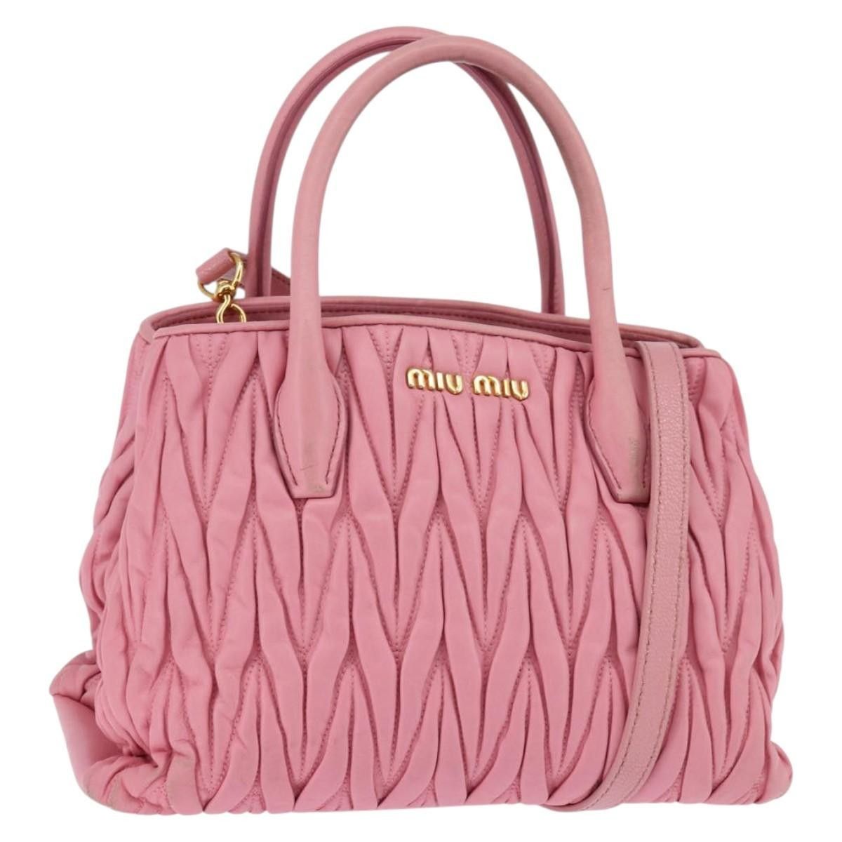 Miu Miu Miu Miu Side Zip Convertible Tote Matelasse Leather Size ONE SIZE - 15 Thumbnail