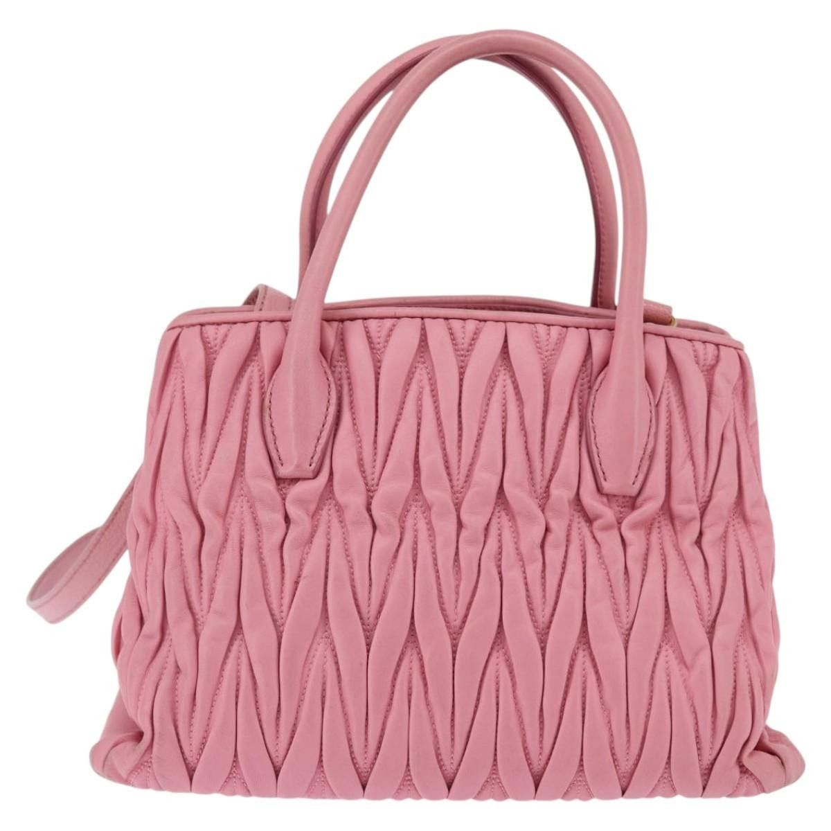Miu Miu Miu Miu Side Zip Convertible Tote Matelasse Leather Size ONE SIZE - 2 Thumbnail