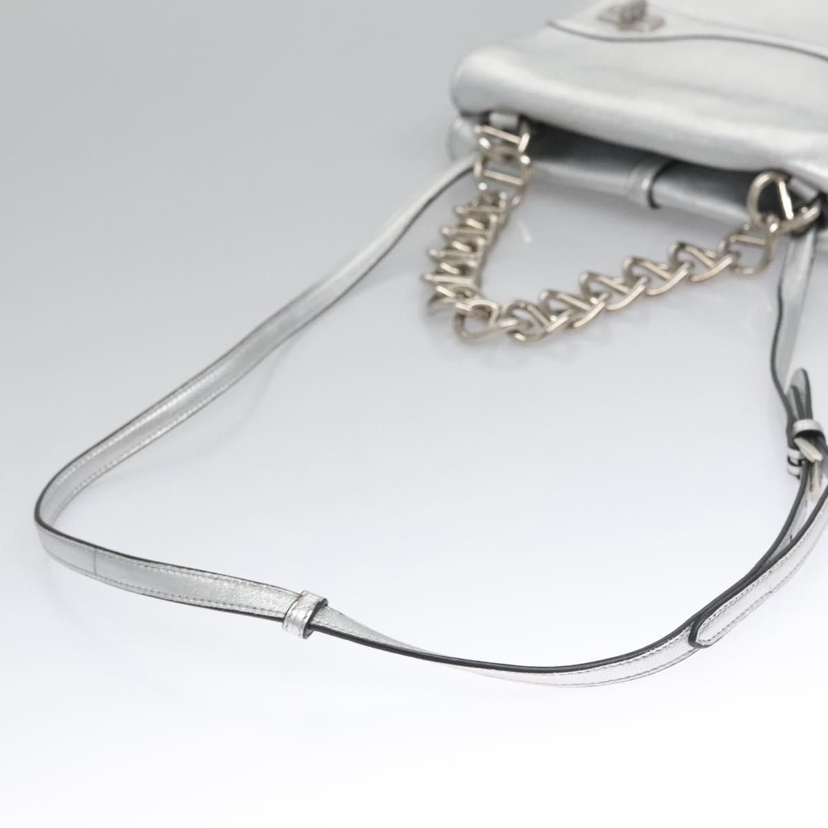 Prada Prada Double Turn Lock Shoulder Bag Leather Size ONE SIZE - 9 Thumbnail