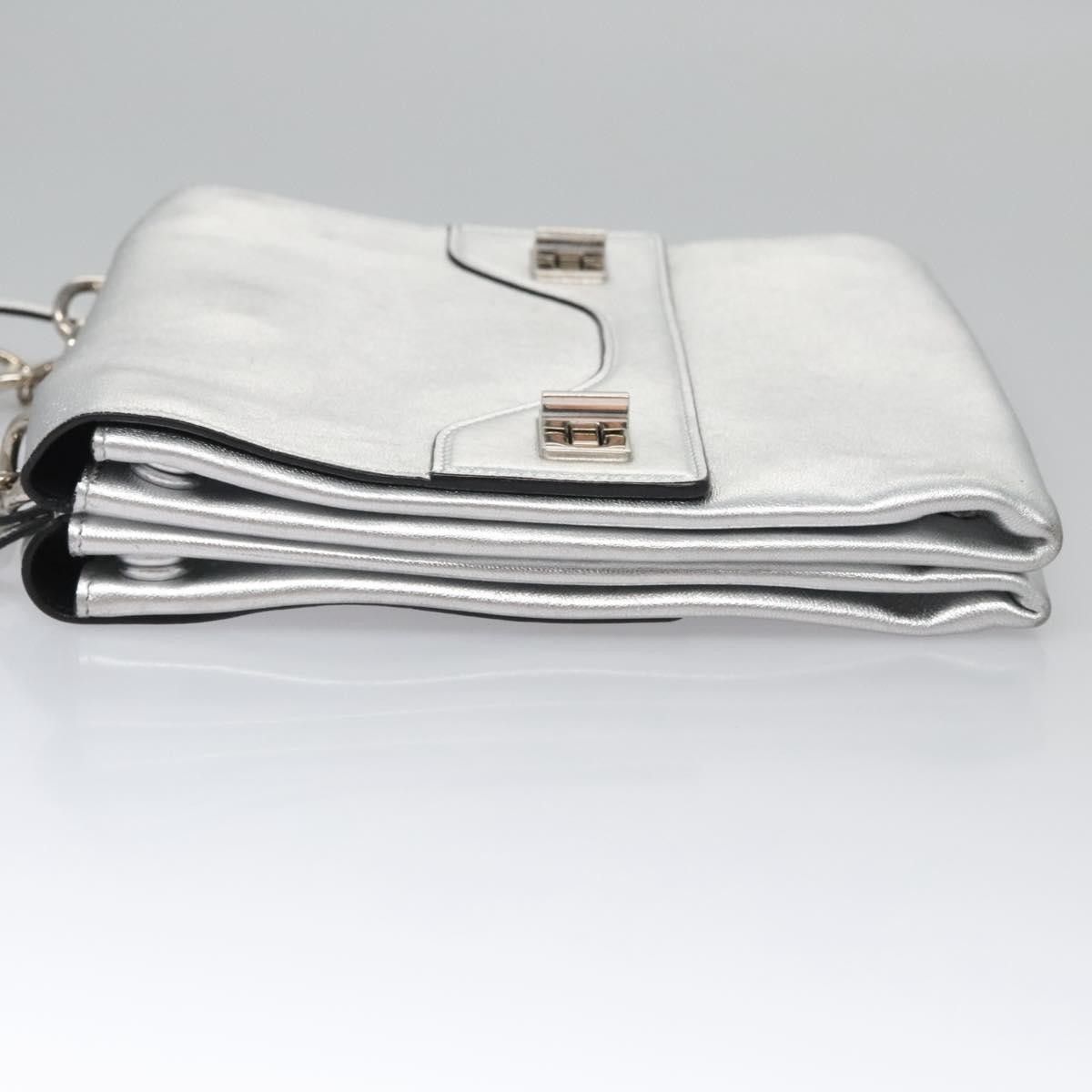 Prada Prada Double Turn Lock Shoulder Bag Leather Size ONE SIZE - 4 Thumbnail