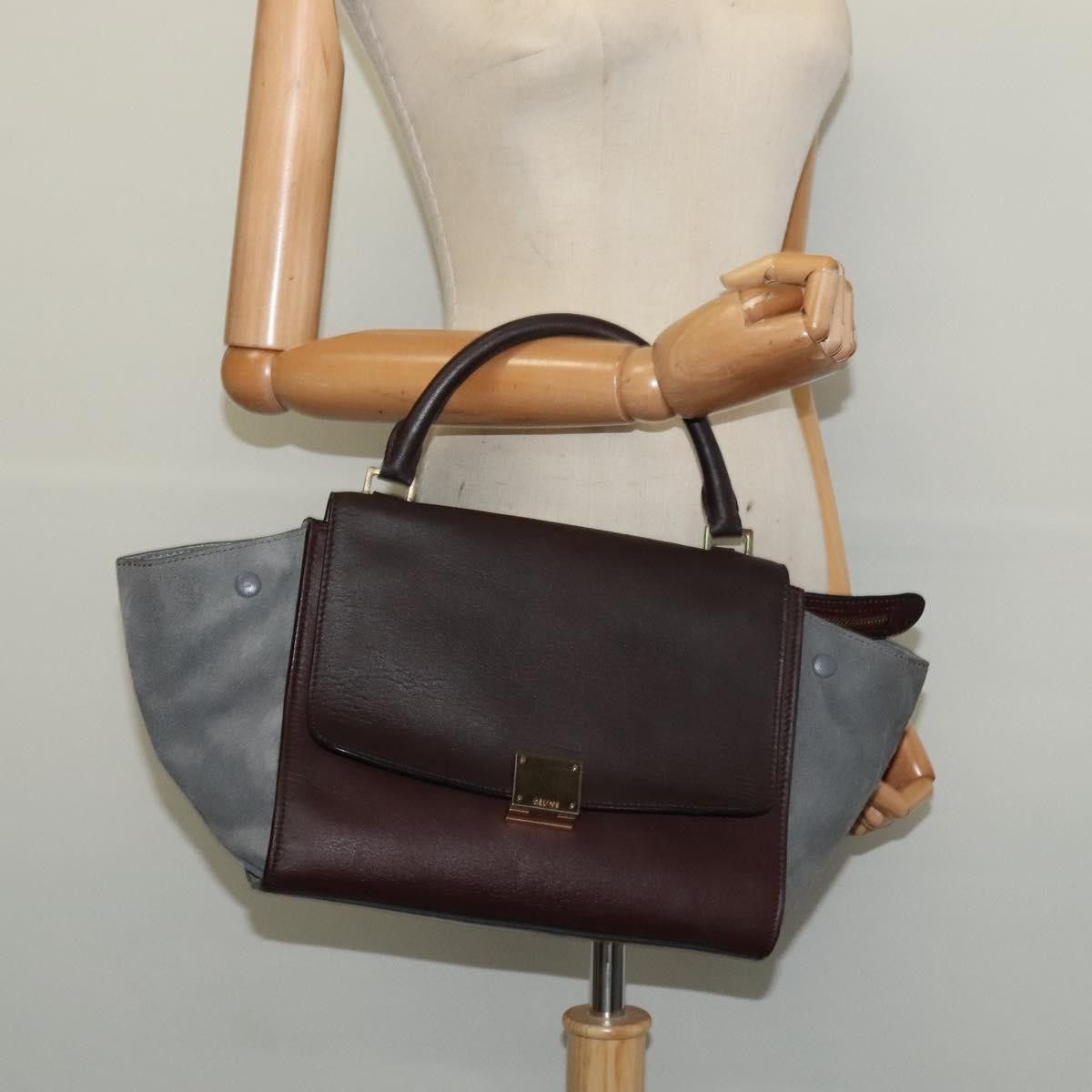 Celine Celine Trapeze Bag Leather Size ONE SIZE - 23 Thumbnail