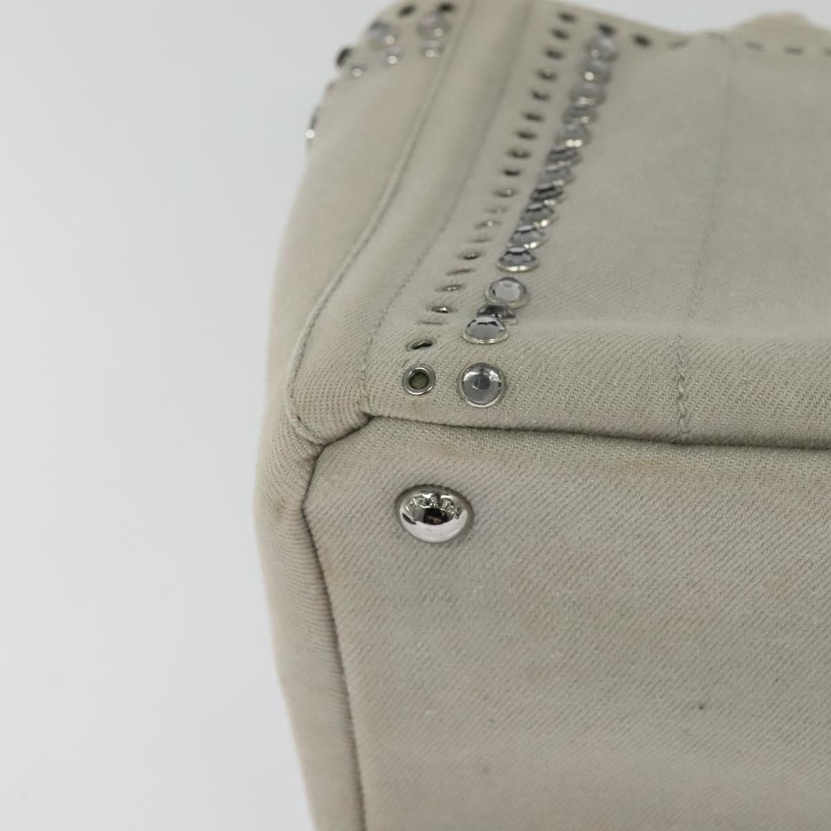 Prada Prada Canapa Convertible Tote Rhinestone Embellished Denim Size ONE SIZE - 9 Thumbnail