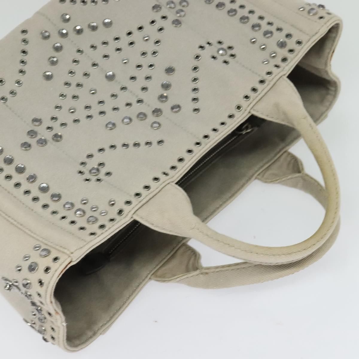 Prada Prada Canapa Convertible Tote Rhinestone Embellished Denim Size ONE SIZE - 8 Thumbnail