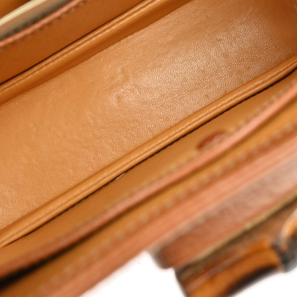 Gucci Gucci Vintage Convertible Bamboo Top Handle Bag Leather Size ONE SIZE - 3 Thumbnail