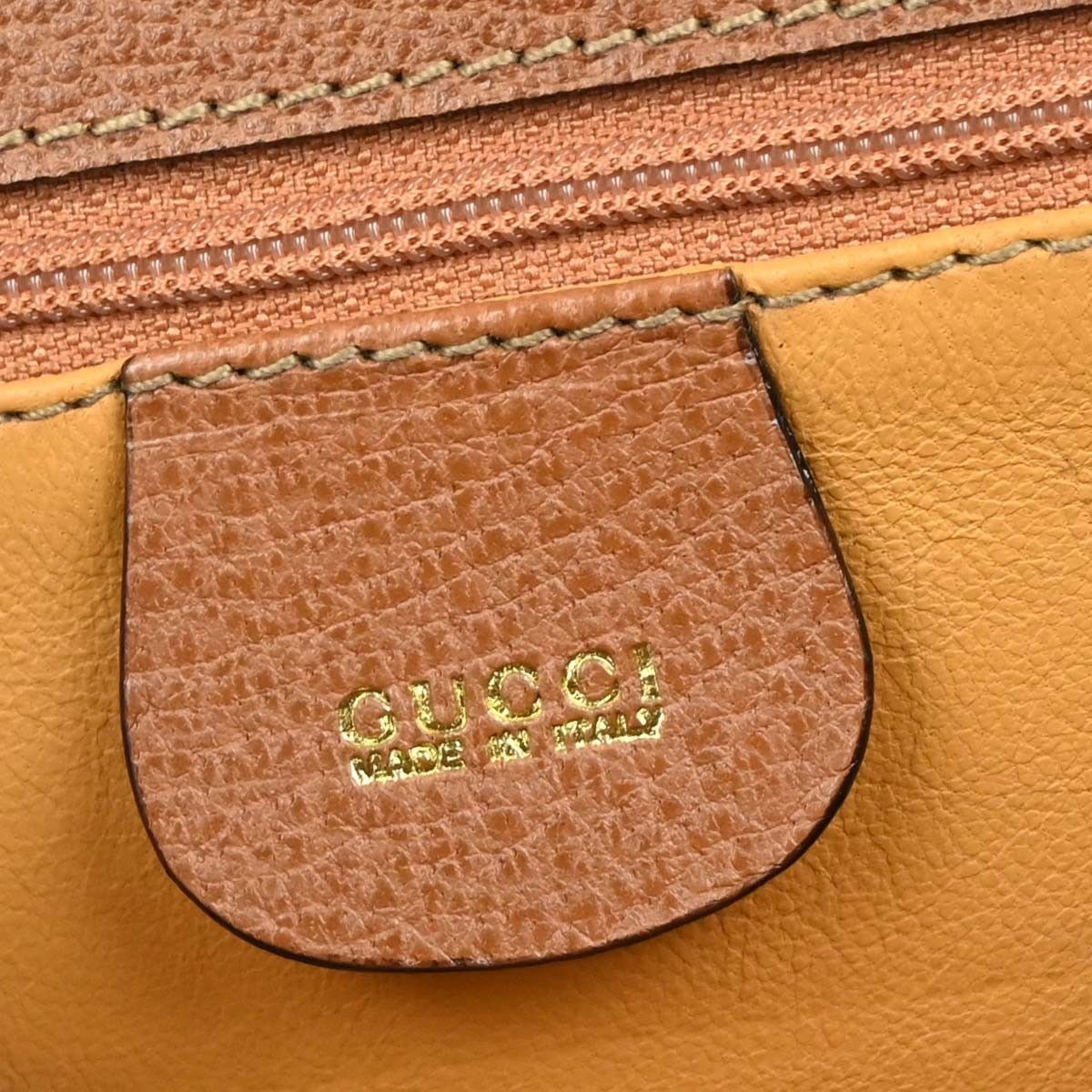 Gucci Gucci Vintage Convertible Bamboo Top Handle Bag Leather Size ONE SIZE - 4 Thumbnail