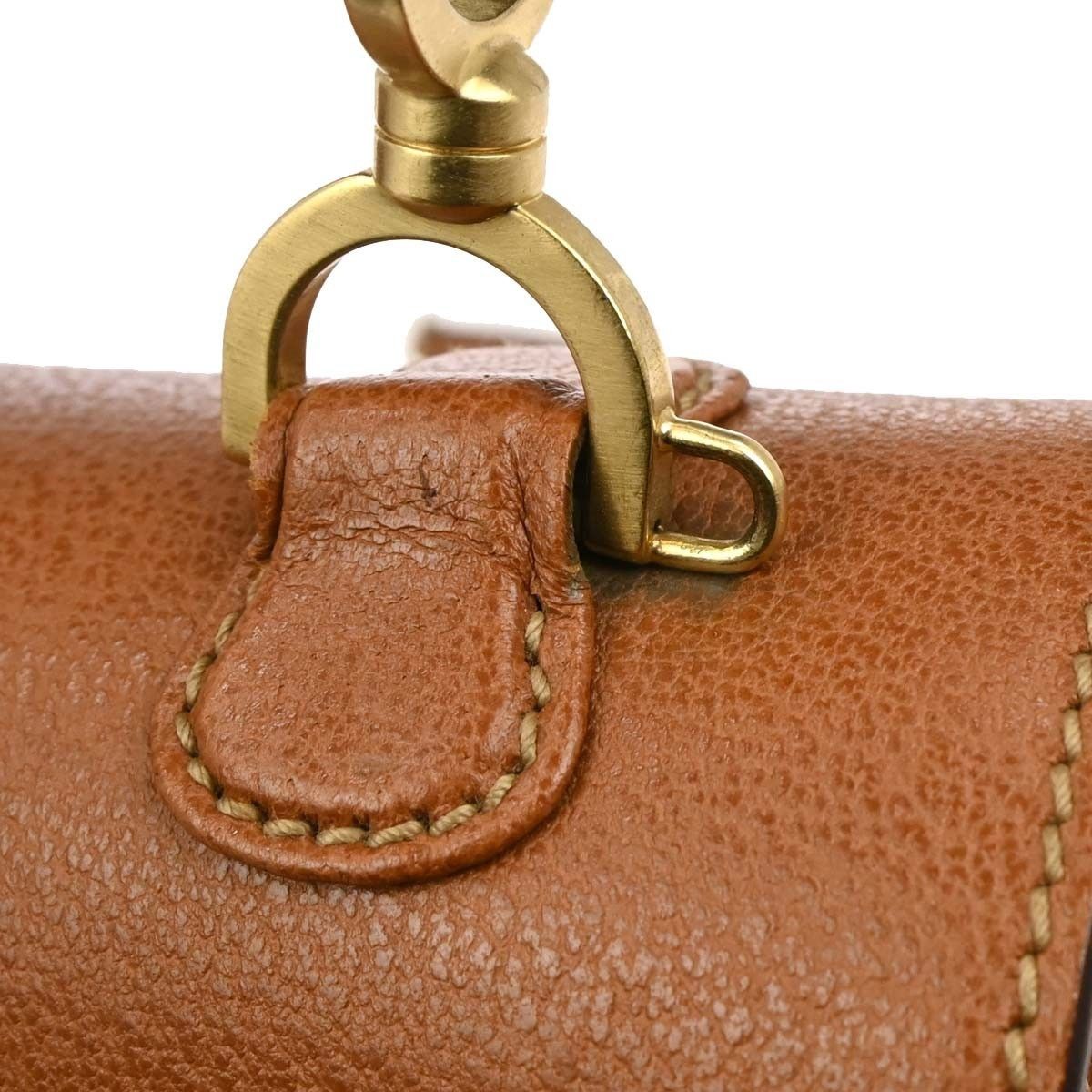 Gucci Gucci Vintage Convertible Bamboo Top Handle Bag Leather Size ONE SIZE - 8 Thumbnail