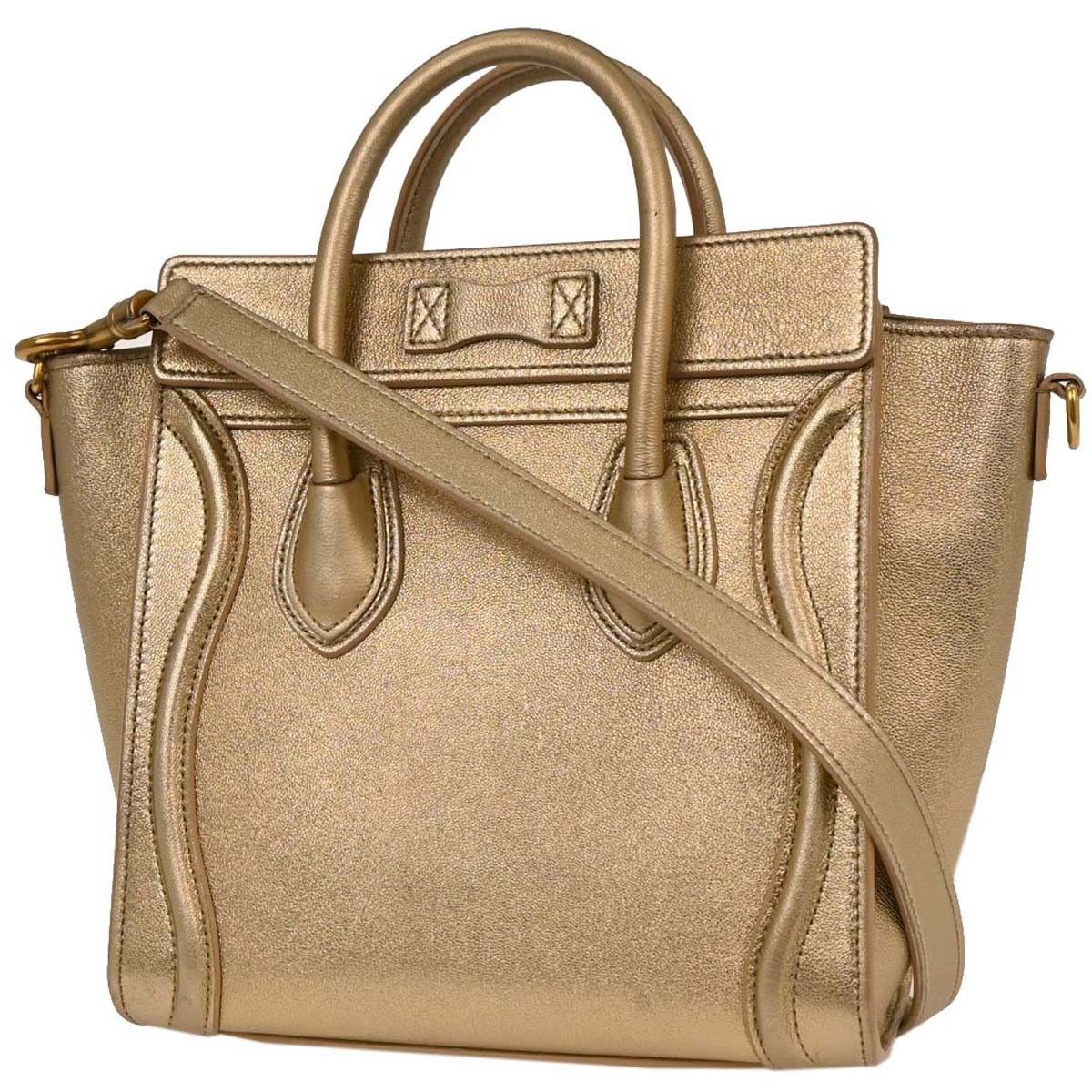 Celine Celine Luggage Bag Smooth Leather Size ONE SIZE - 2 Thumbnail