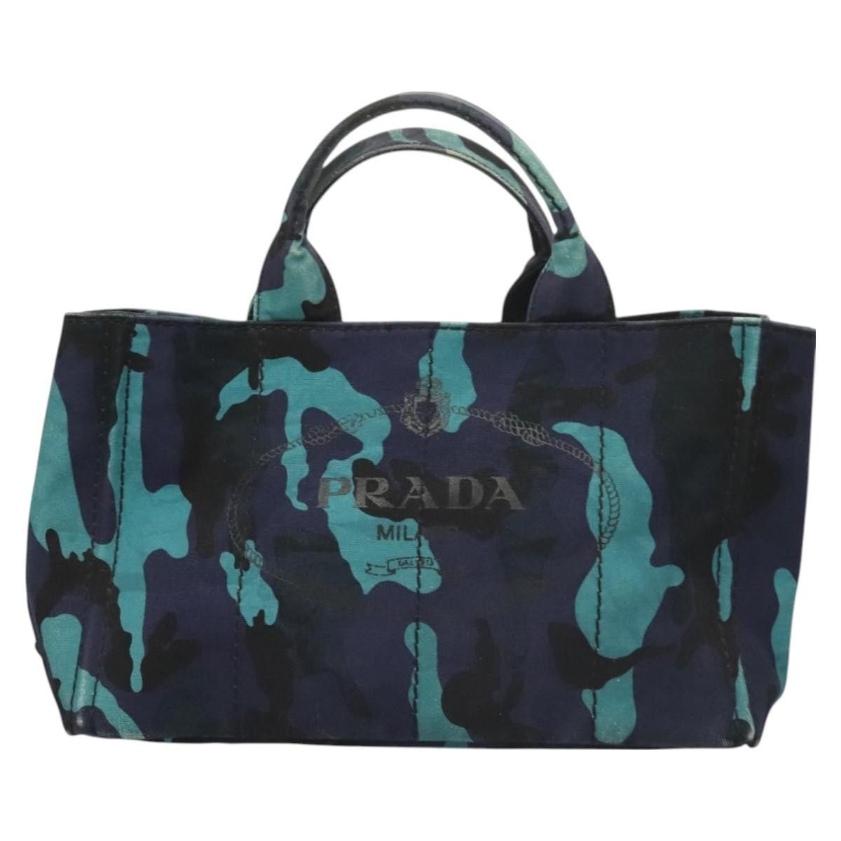 Prada Prada Canapa Convertible Tote Printed Canvas Size ONE SIZE - 16 Thumbnail