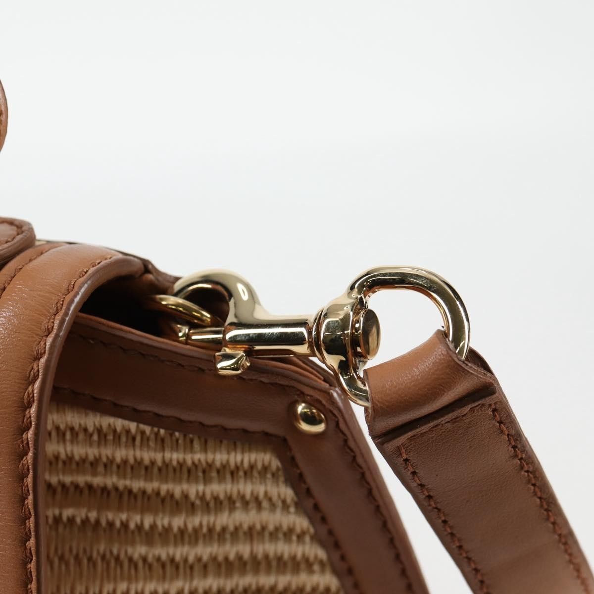 Salvatore Ferragamo Salvatore Ferragamo Sofia Satchel Raffia with Leather Size ONE SIZE - 20 Thumbnail