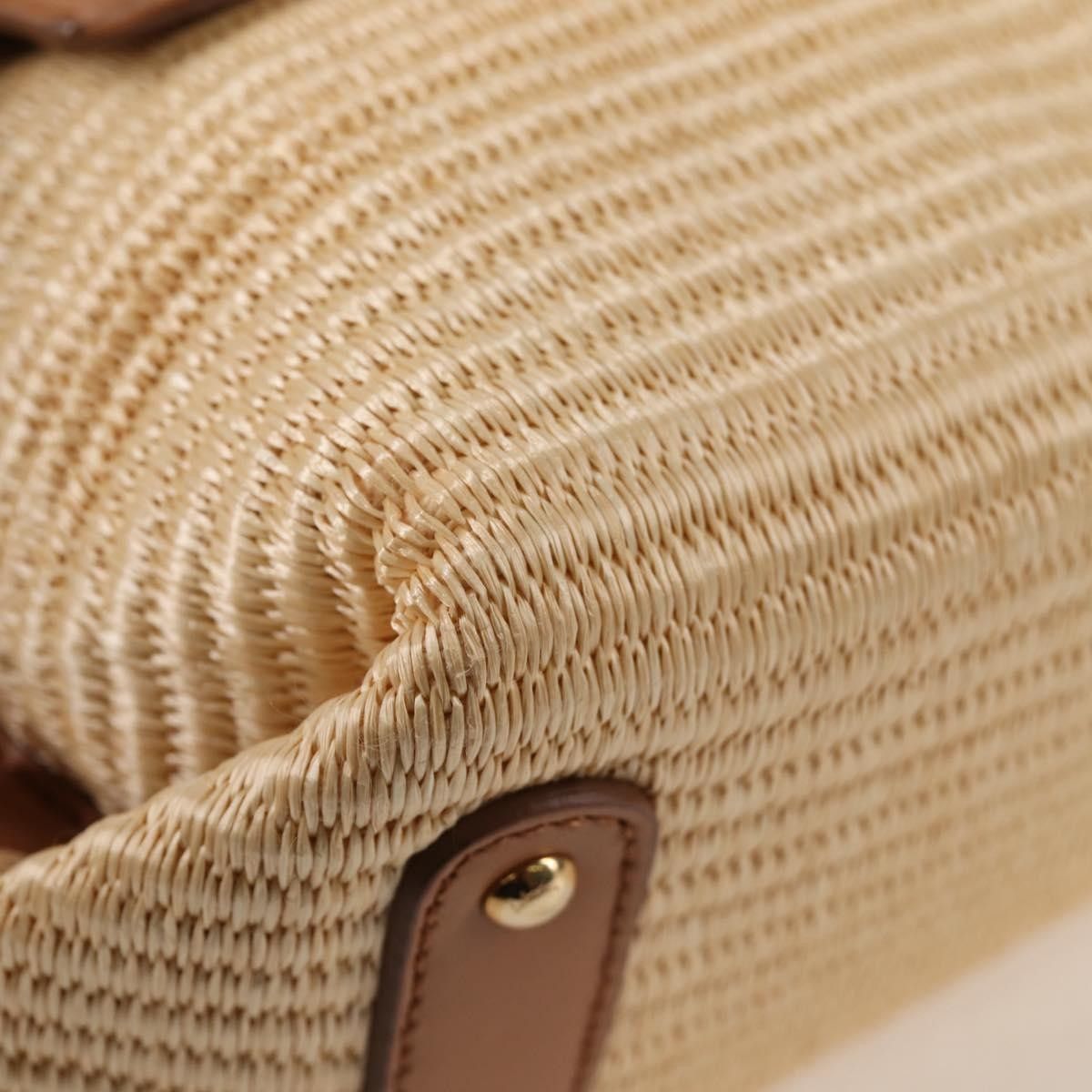 Salvatore Ferragamo Salvatore Ferragamo Sofia Satchel Raffia with Leather Size ONE SIZE - 11 Thumbnail