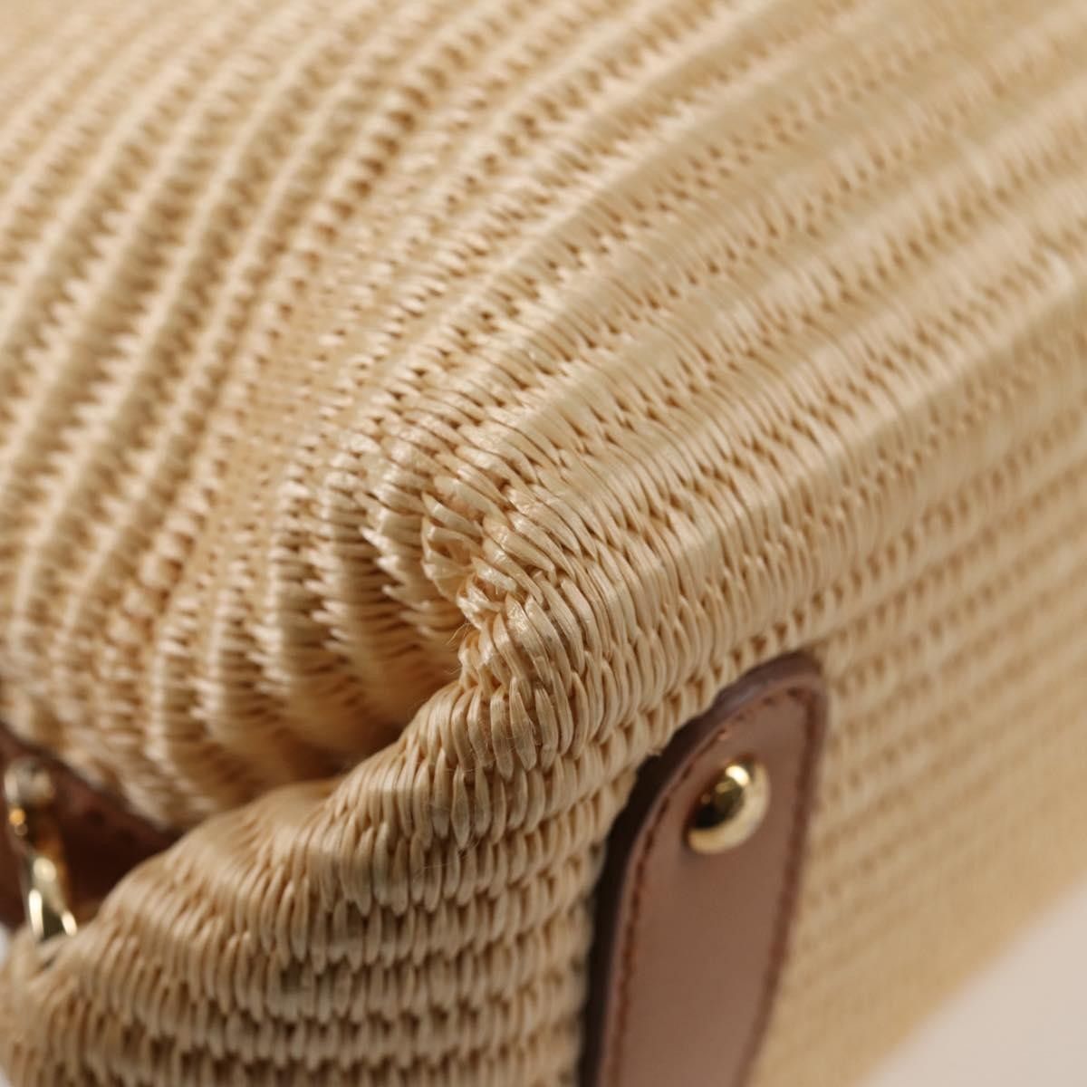 Salvatore Ferragamo Salvatore Ferragamo Sofia Satchel Raffia with Leather Size ONE SIZE - 10 Thumbnail
