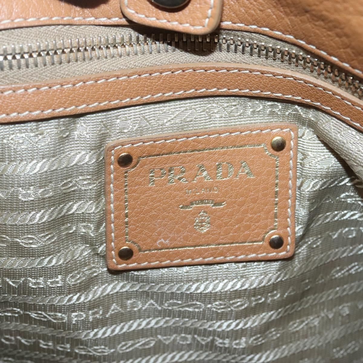Prada Prada Embossed Logo Convertible Open Tote Vitello Daino Size ONE SIZE - 6 Thumbnail