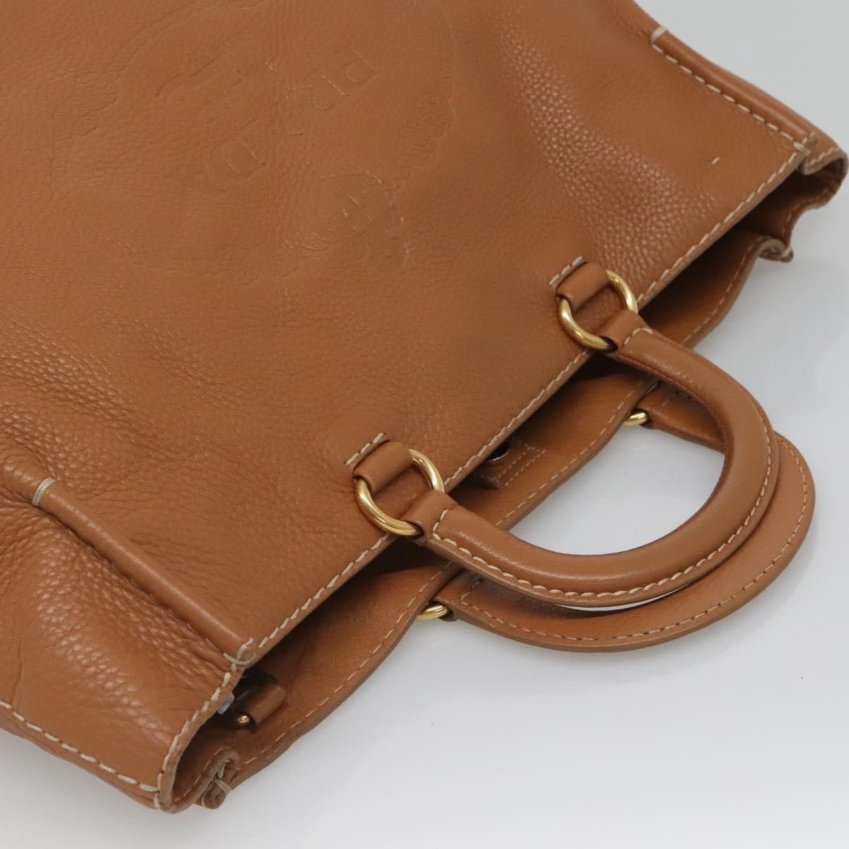 Prada Prada Embossed Logo Convertible Open Tote Vitello Daino Size ONE SIZE - 16 Thumbnail
