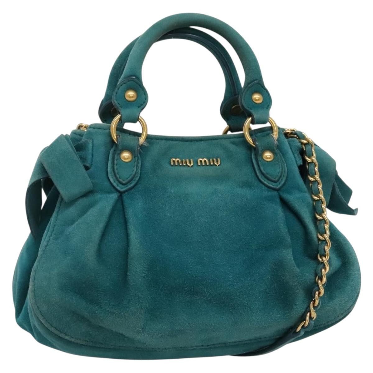 Miu Miu Miu Miu Chain Crossbody Bag Seude Size ONE SIZE - 14 Thumbnail