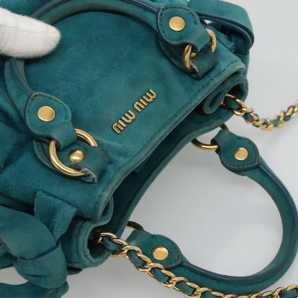Miu Miu Miu Miu Chain Crossbody Bag Seude Size ONE SIZE - 15 Thumbnail