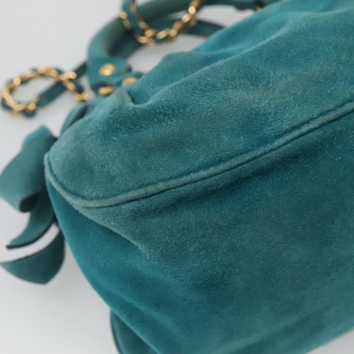 Miu Miu Miu Miu Chain Crossbody Bag Seude Size ONE SIZE - 8 Thumbnail