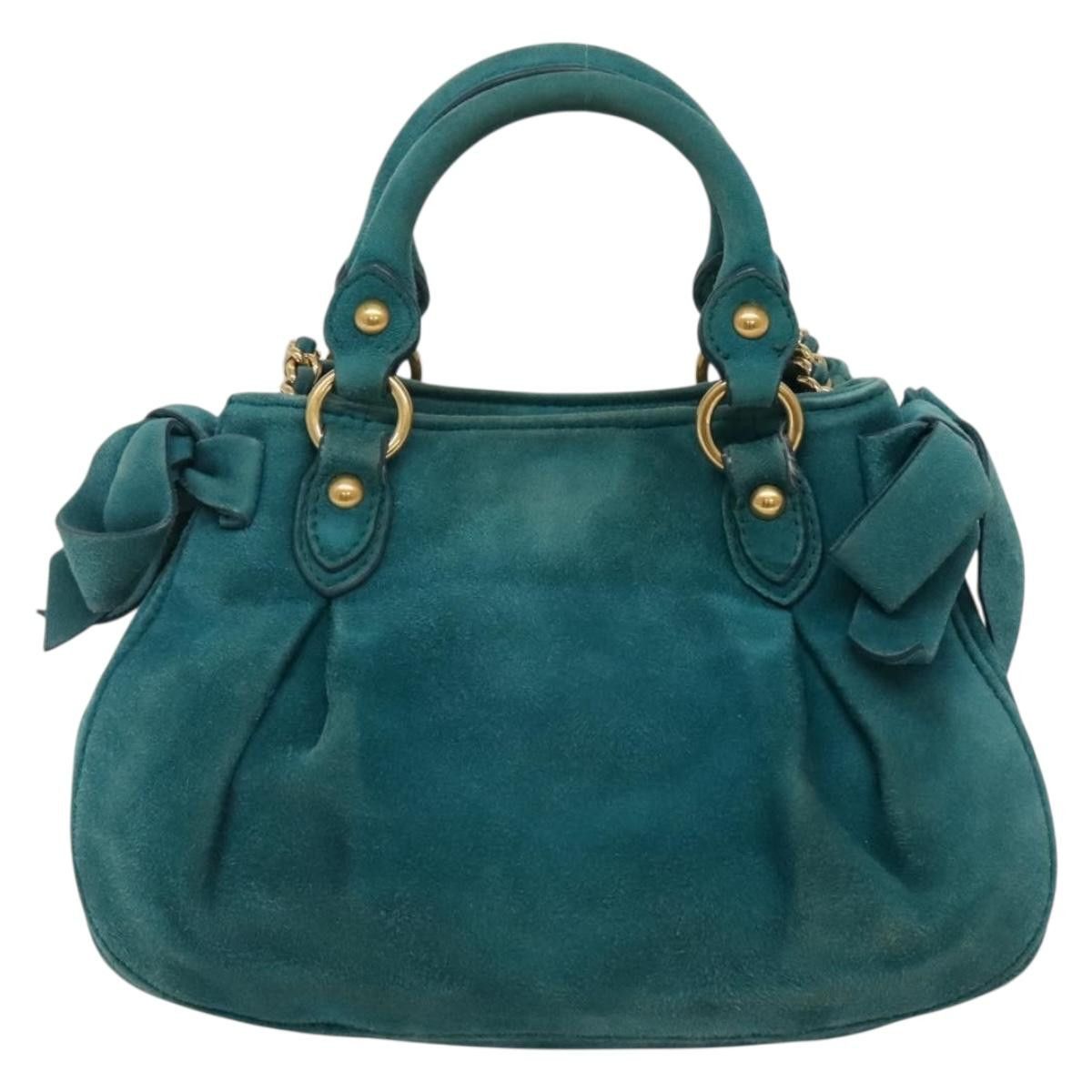 Miu Miu Miu Miu Chain Crossbody Bag Seude Size ONE SIZE - 2 Thumbnail