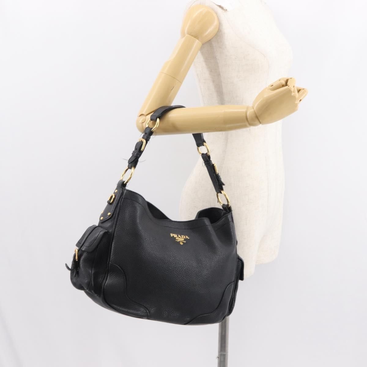 Prada Prada Side Pocket Hobo Vitello Daino Size ONE SIZE - 16 Thumbnail