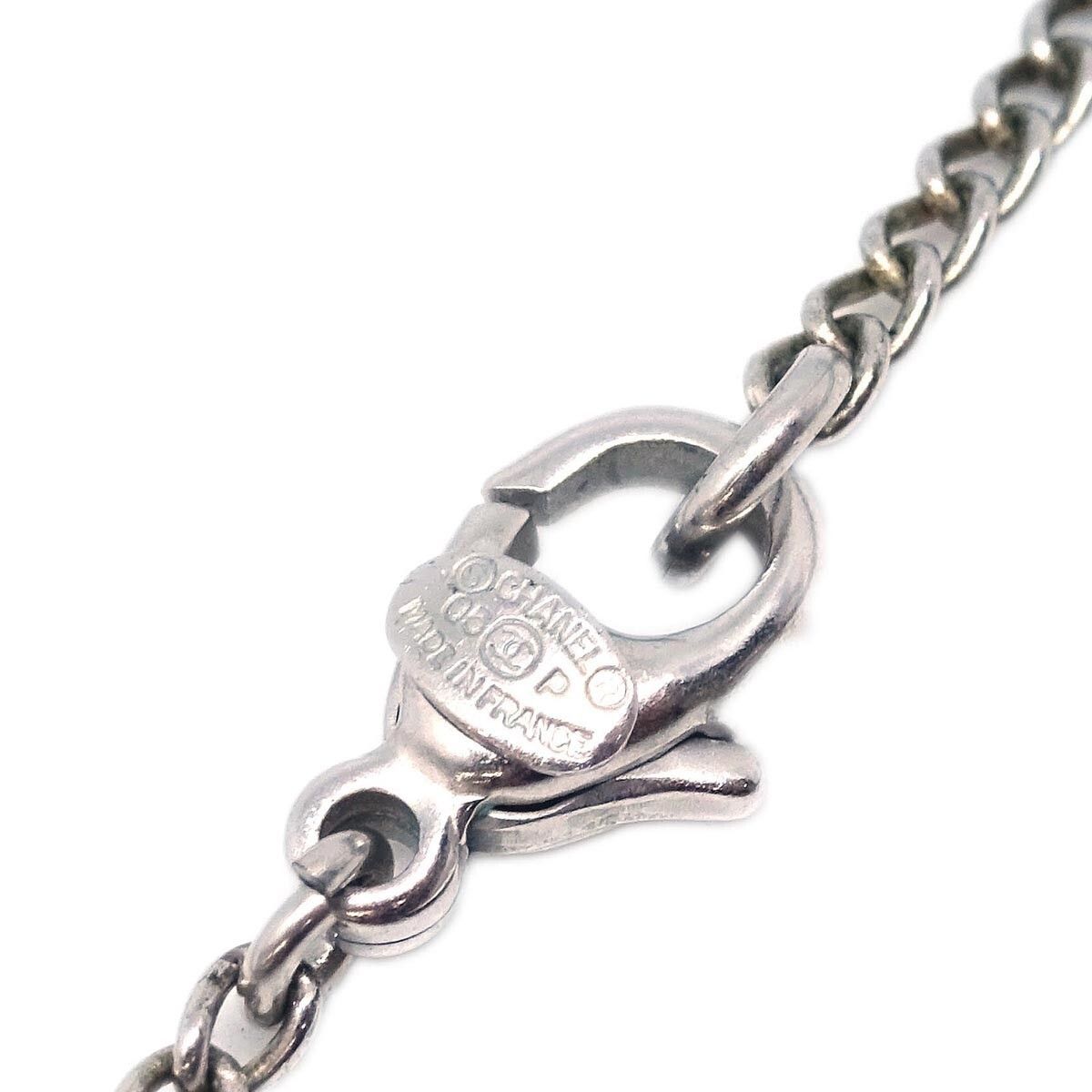Chanel Chanel CC Necklace Metal and Rhinestone Size ONE SIZE - 4 Thumbnail