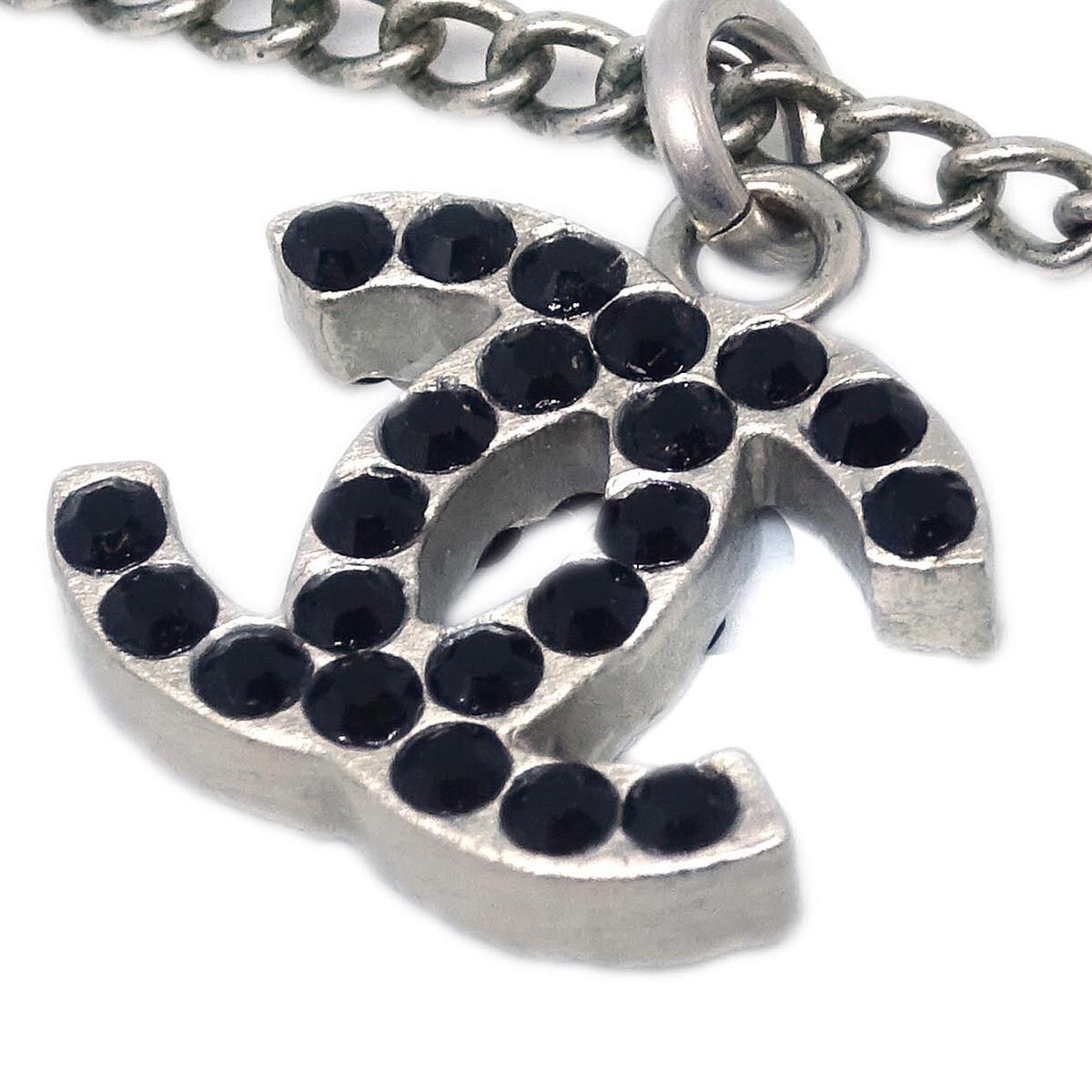 Chanel Chanel CC Necklace Metal and Rhinestone Size ONE SIZE - 3 Thumbnail