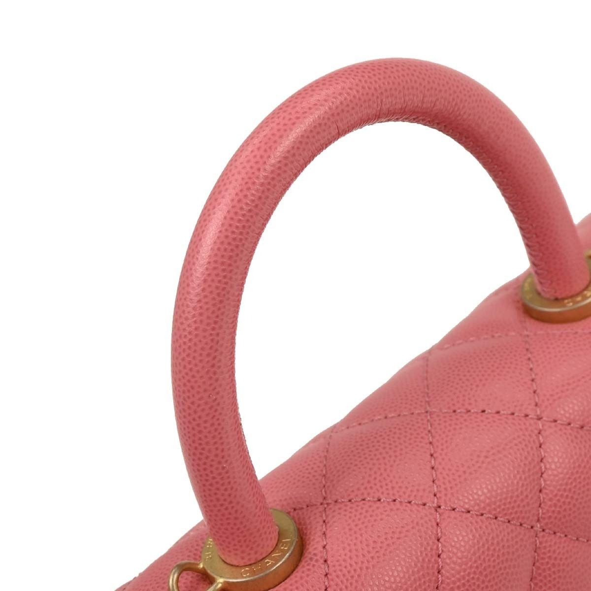 Chanel Chanel Coco Top Handle Bag Quilted Caviar Size ONE SIZE - 6 Thumbnail