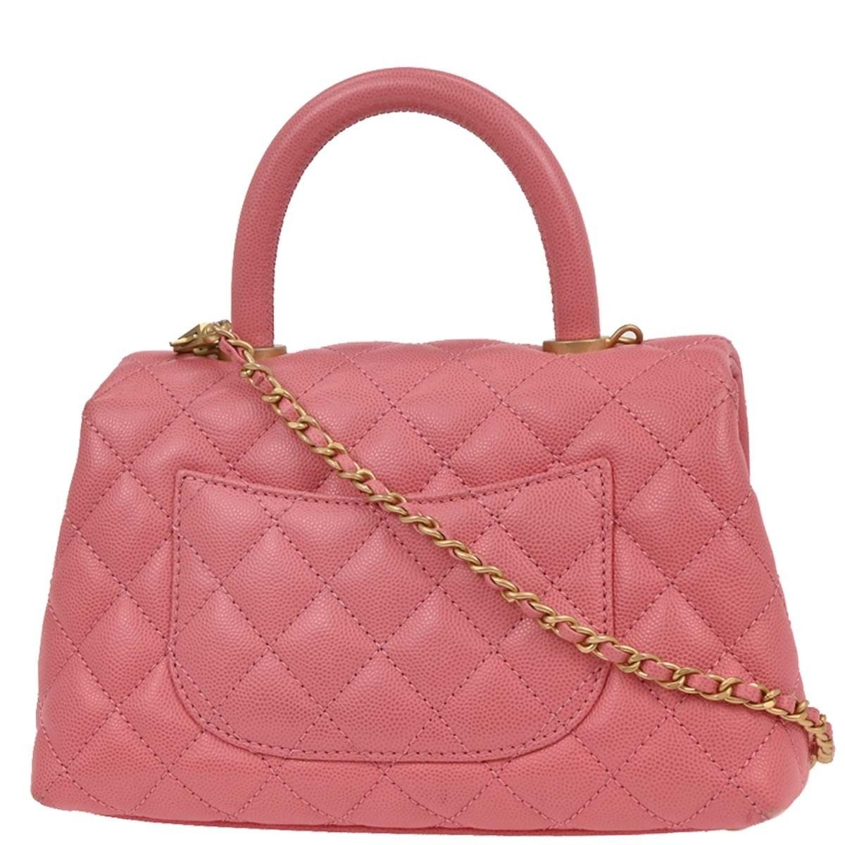 Chanel Chanel Coco Top Handle Bag Quilted Caviar Size ONE SIZE - 2 Thumbnail