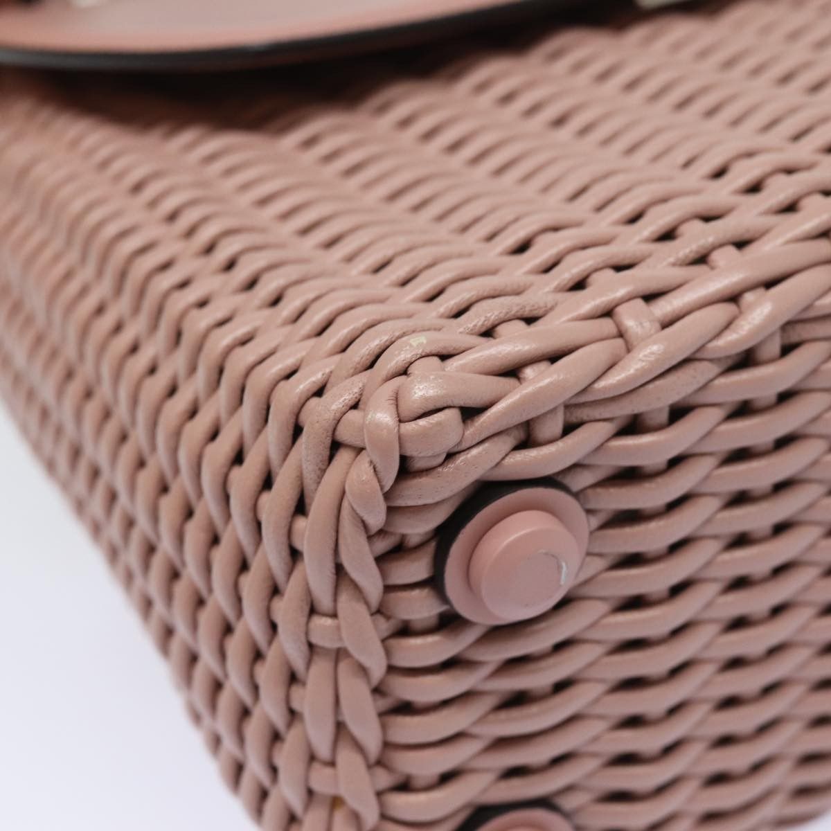 Salvatore Ferragamo Salvatore Ferragamo Boxyz Top Handle Bag Woven Leather Size ONE SIZE - 10 Thumbnail