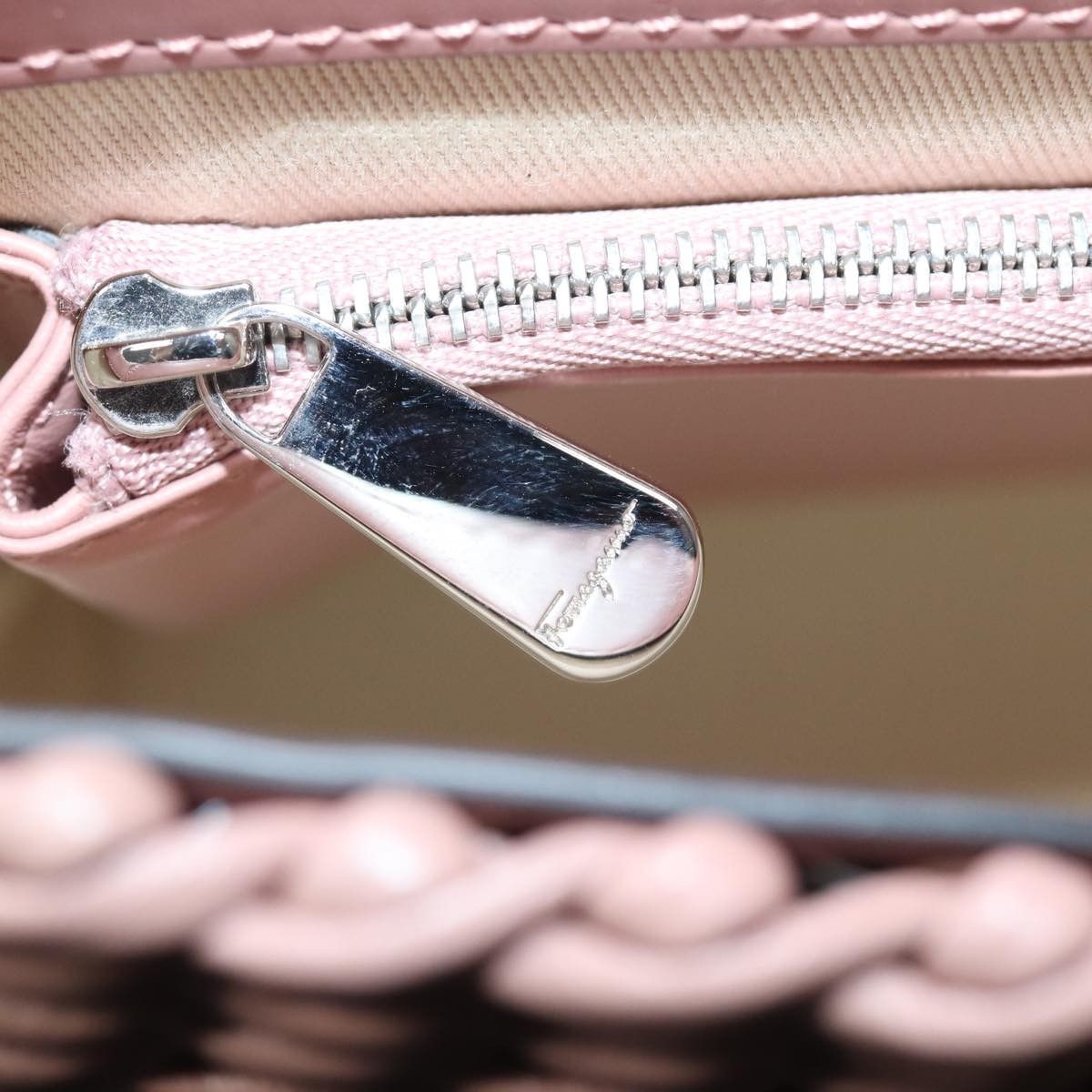 Salvatore Ferragamo Salvatore Ferragamo Boxyz Top Handle Bag Woven Leather Size ONE SIZE - 13 Thumbnail