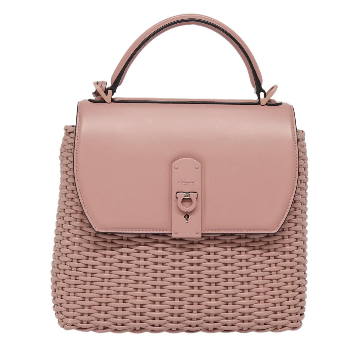 Salvatore Ferragamo Salvatore Ferragamo Boxyz Top Handle Bag Woven Leather Size ONE SIZE - 17 Thumbnail
