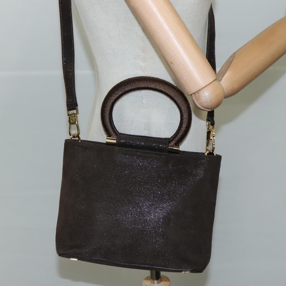 Celine Celine Handbag Suede Size ONE SIZE - 15 Thumbnail