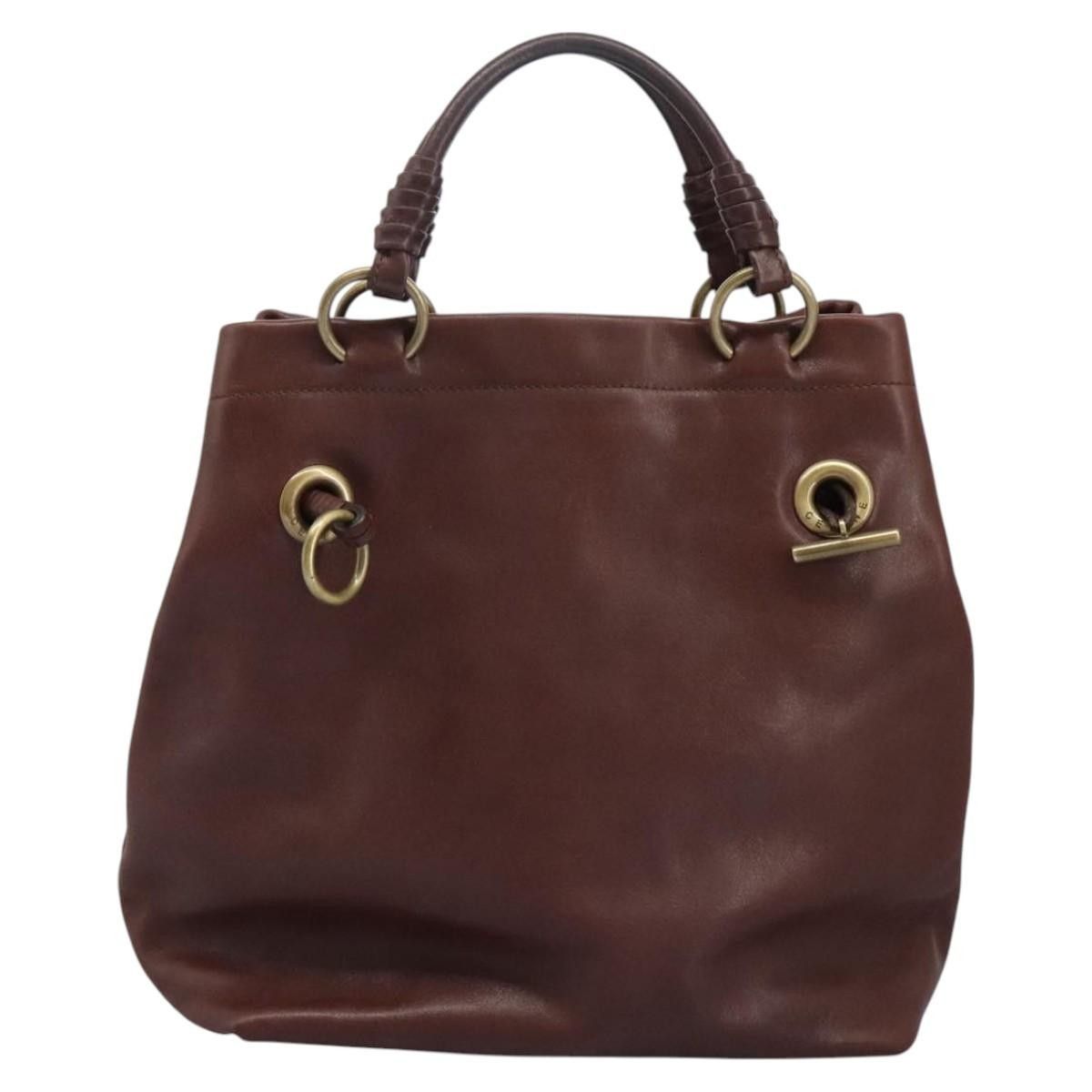 Celine Celine Handbag Leather Size ONE SIZE - 18 Thumbnail