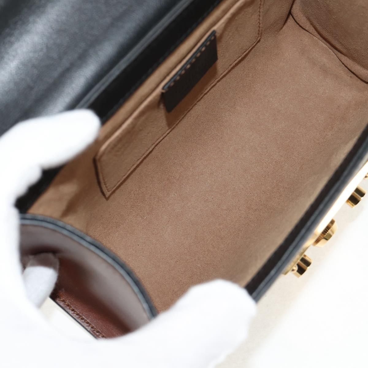 Gucci Gucci Padlock Shoulder Bag GG Coated Canvas and Leather Size ONE SIZE - 5 Thumbnail