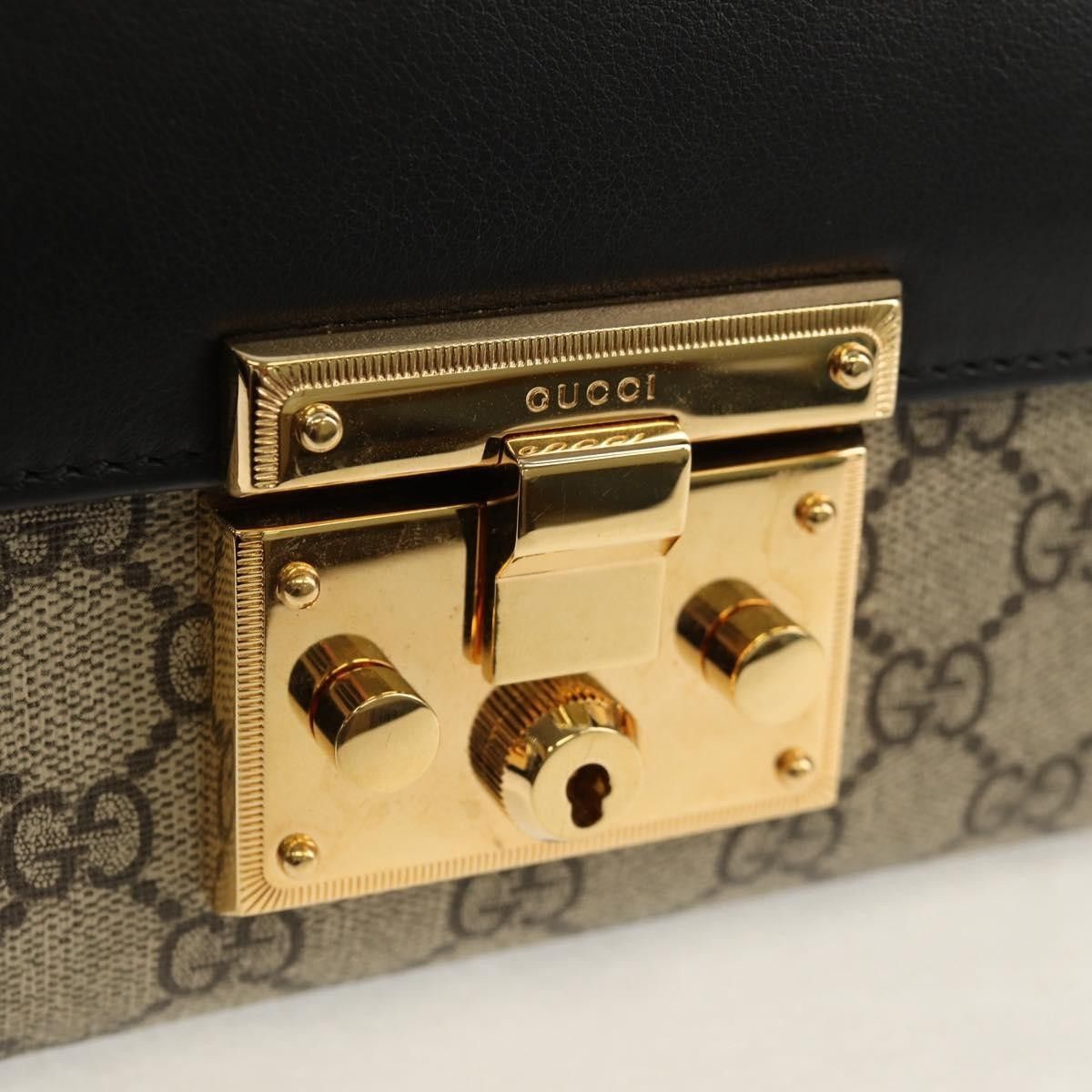 Gucci Gucci Padlock Shoulder Bag GG Coated Canvas and Leather Size ONE SIZE - 13 Thumbnail