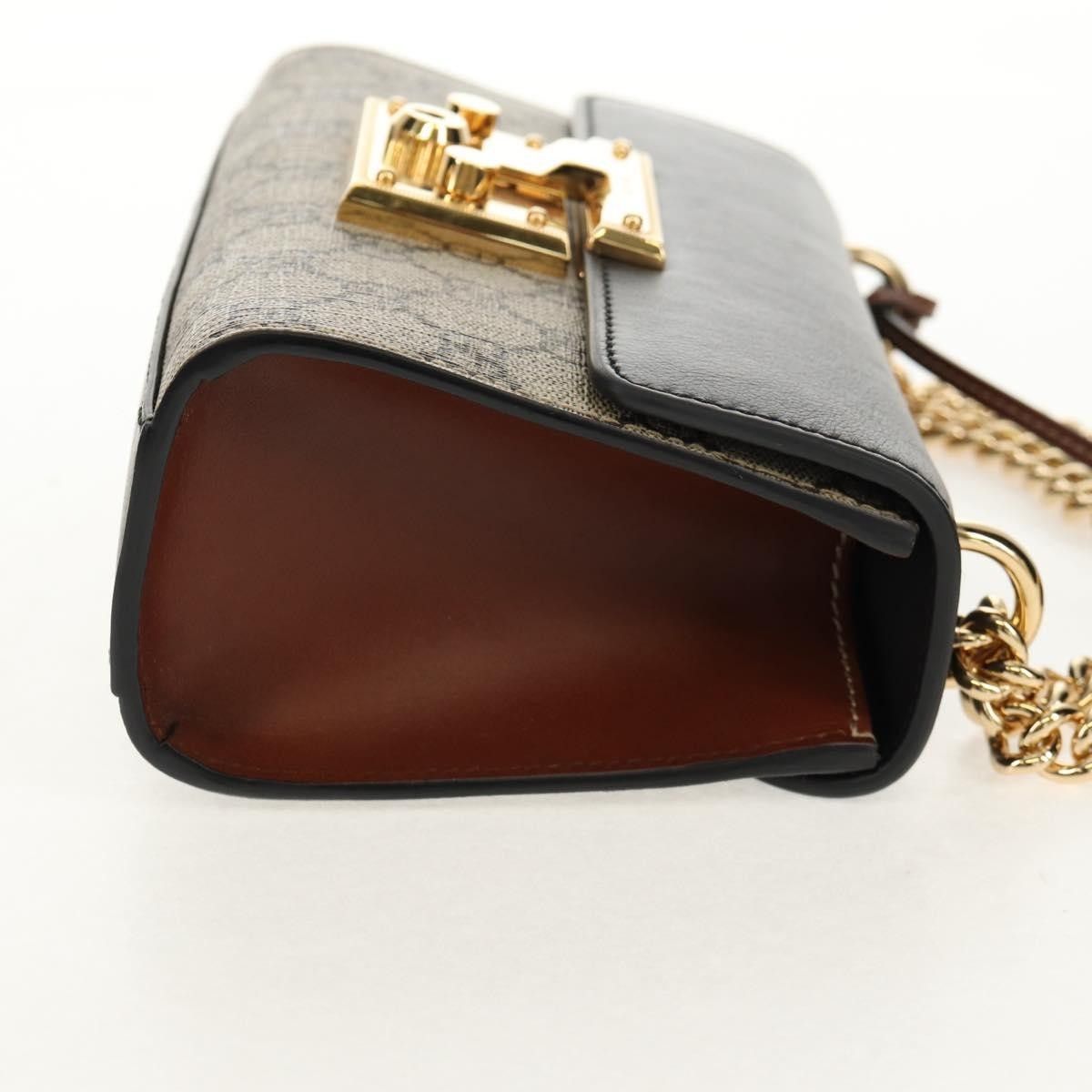 Gucci Gucci Padlock Shoulder Bag GG Coated Canvas and Leather Size ONE SIZE - 4 Thumbnail