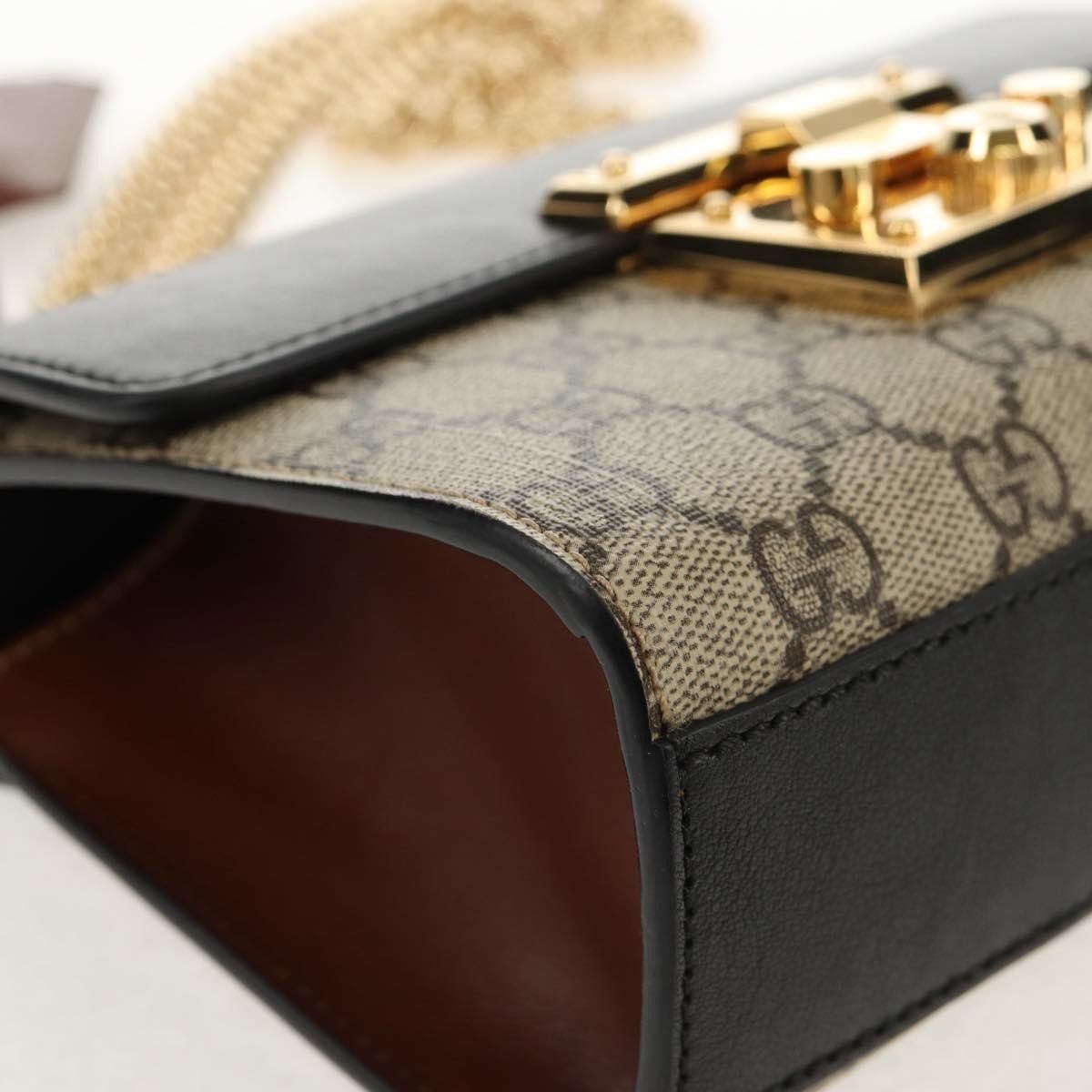 Gucci Gucci Padlock Shoulder Bag GG Coated Canvas and Leather Size ONE SIZE - 9 Thumbnail