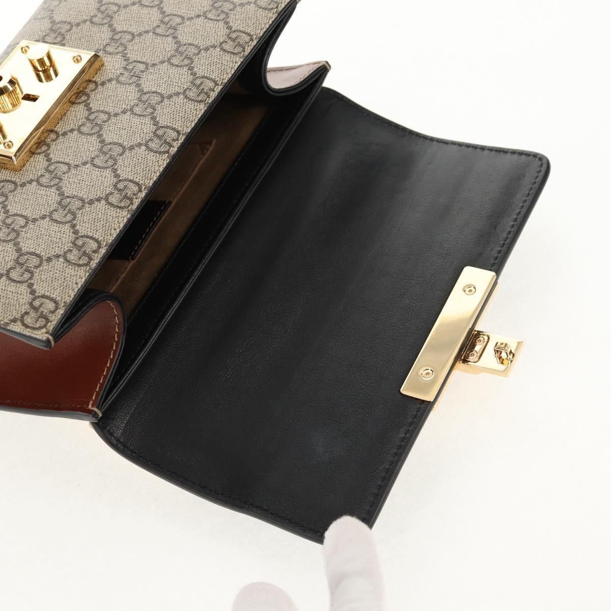 Gucci Gucci Padlock Shoulder Bag GG Coated Canvas and Leather Size ONE SIZE - 21 Thumbnail