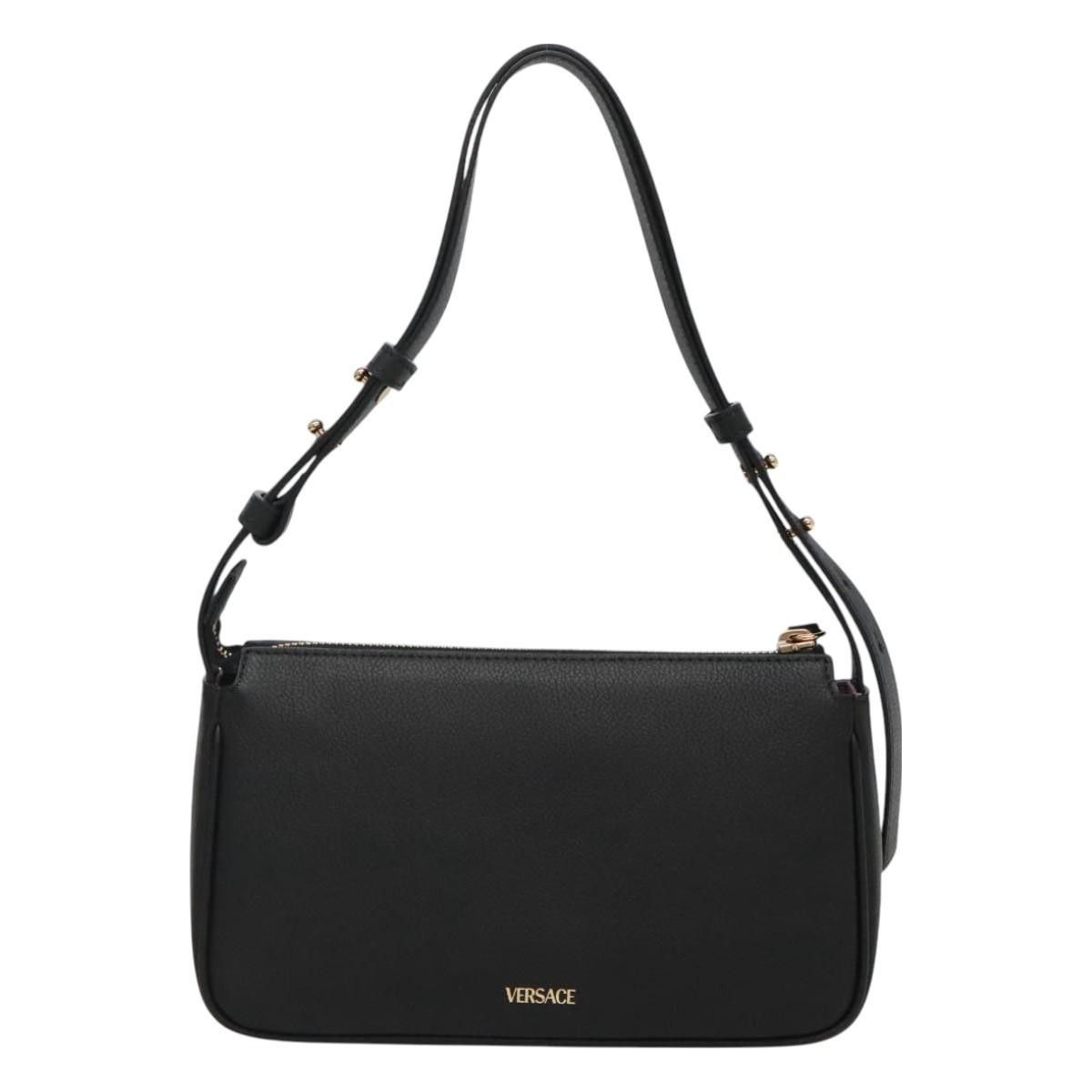 Versace Versace Medusa Shoulder Bag Leather Size ONE SIZE - 2 Thumbnail