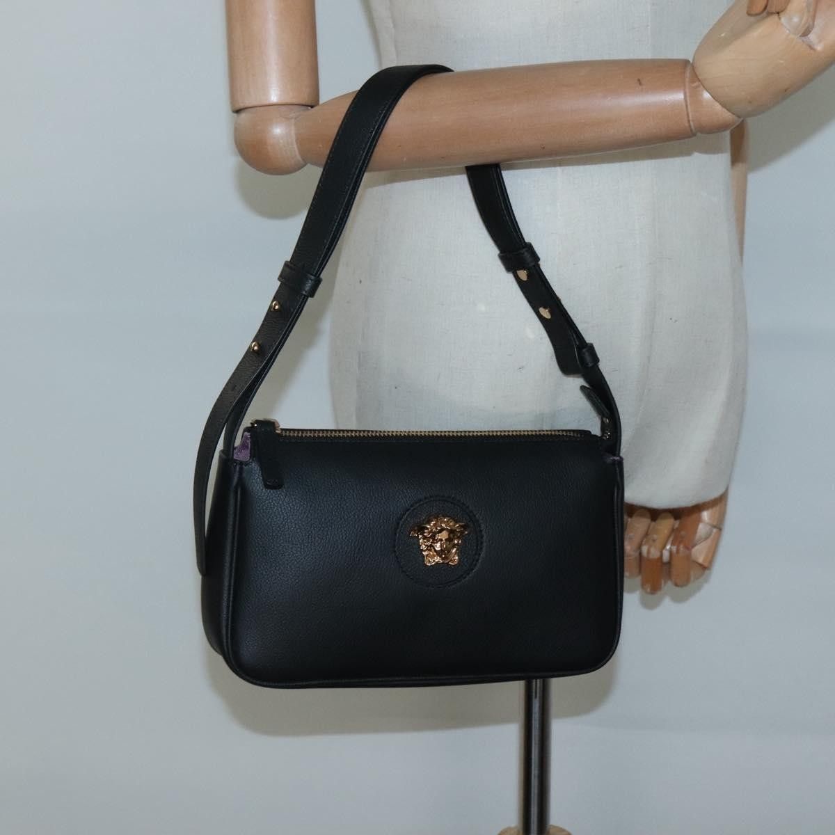 Versace Versace Medusa Shoulder Bag Leather Size ONE SIZE - 14 Thumbnail