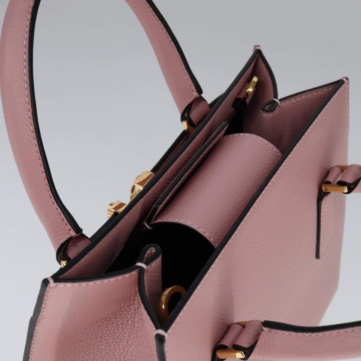 Versace Versace Virtus Front Pocket Tote Leather Size ONE SIZE - 16 Thumbnail