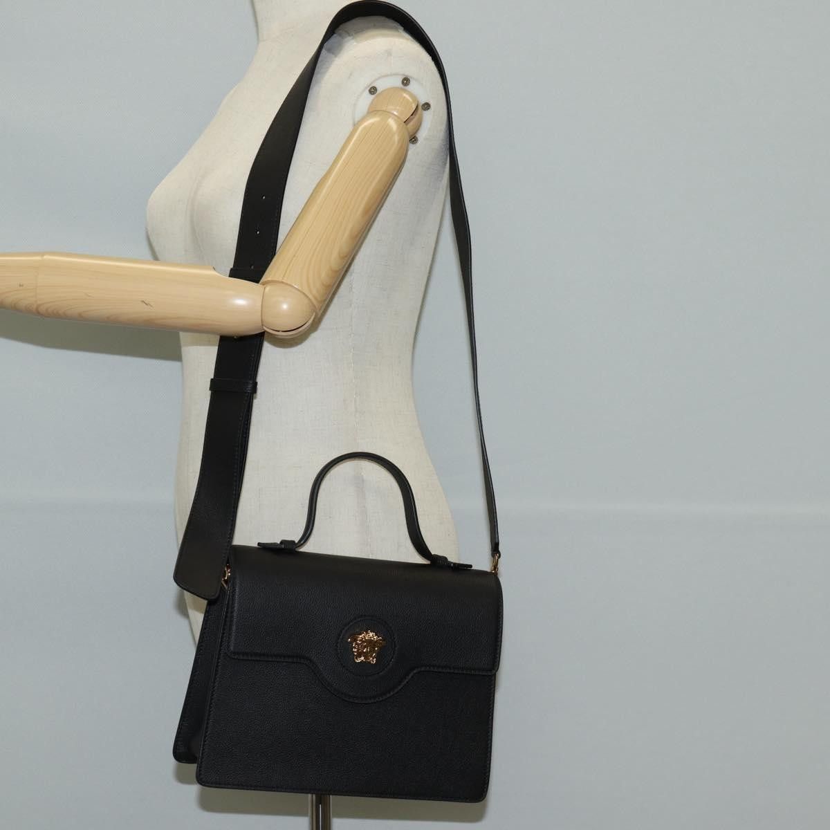 Versace Versace La Medusa Top Handle Bag Leather Size ONE SIZE - 14 Thumbnail