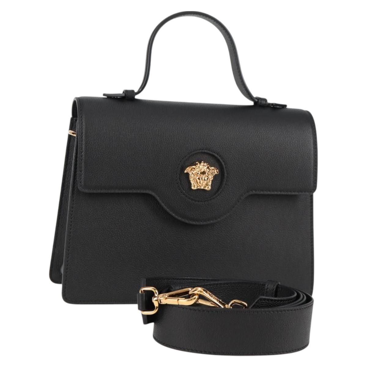 Versace Versace La Medusa Top Handle Bag Leather Size ONE SIZE - 15 Thumbnail