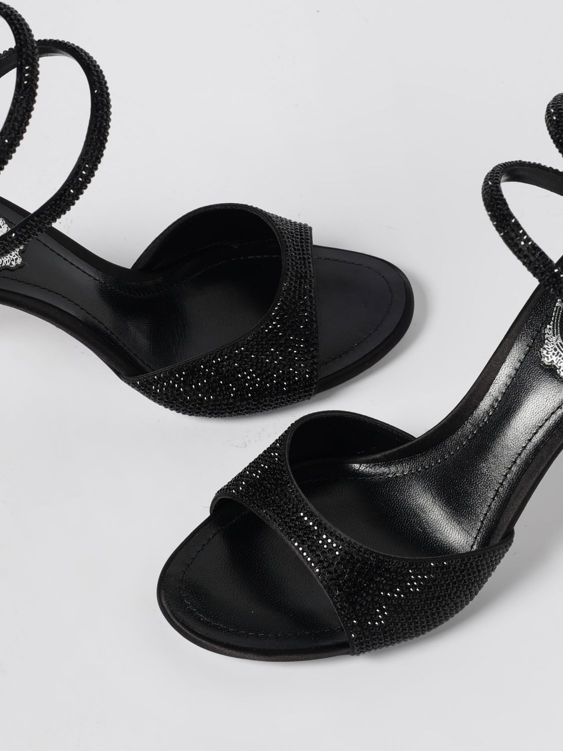Rene Caovilla Heeled Sandal Woman Black