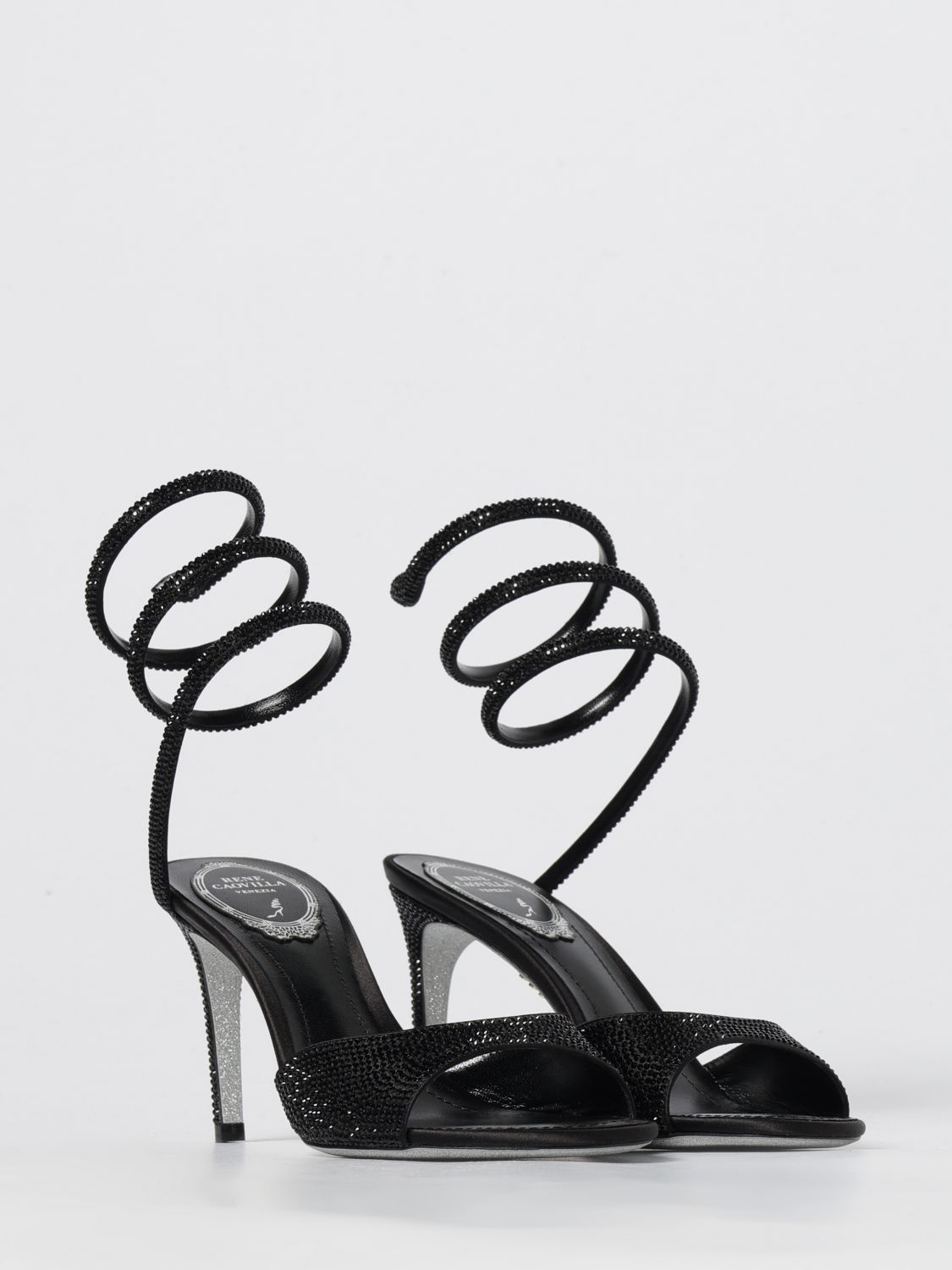 Rene Caovilla Heeled Sandal Woman Black