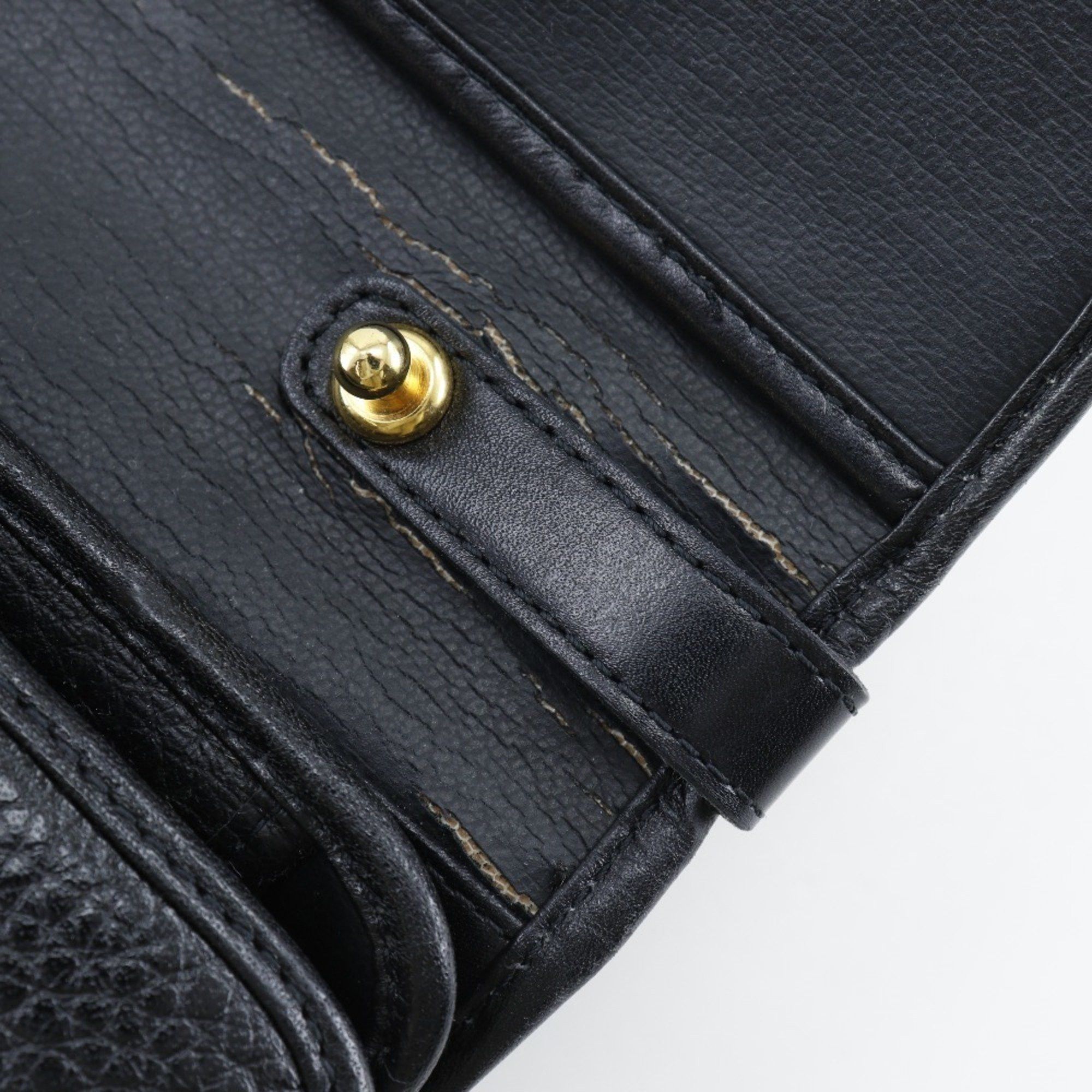 Dior Christian Dior CD logo handbag, vintage, one-handle, calfskin, made in France, black, snap closure, logo, women's. Size ONE SIZE - 12 Thumbnail